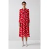 Lk Bennett Keira Dresses In Red