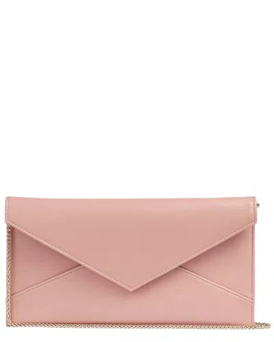 Lk Bennett Kendall Leather Clutch In Pink