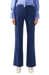 Lk Bennett Kennedy Flare Pants In Blue