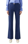 Lk Bennett Kennedy Flare Pants In Blue