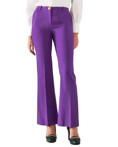 Lk Bennett Kennedy Trouser In Purple