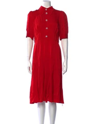 Pre-owned Lk Bennett Knee-length Dress In Red