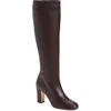 Lk Bennett Kristen Leather Boot In Bor-bordeaux