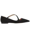 Lk Bennett L. K.bennett Pandora Leather Flat In Black