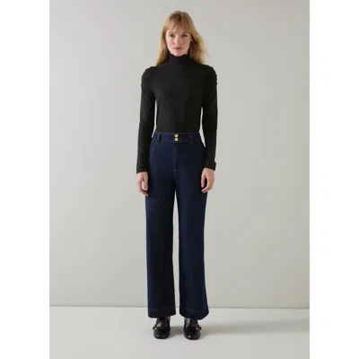 Lk Bennett Lacey Jersey Tops In Black
