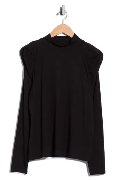 Lk Bennett Lacey Turtleneck Top In Bla-black