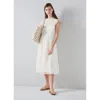Lk Bennett Laila Broderie Cotton Dress In White
