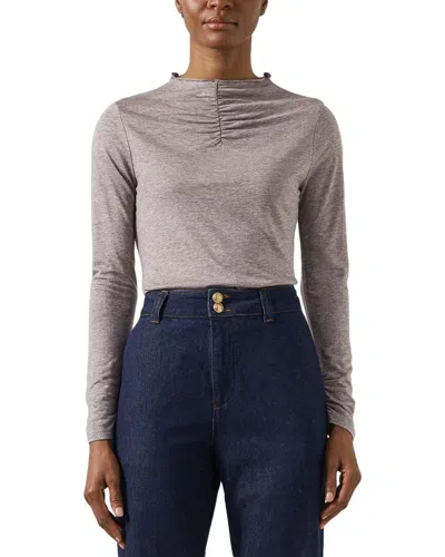 Lk Bennett Laurie Jersey Top In Gray