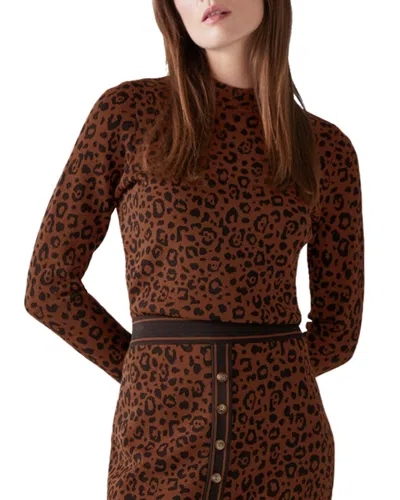 Lk Bennett Lea Top In Brown