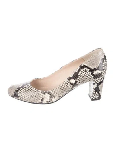 Pre-owned Lk Bennett Leather Animal Print Pumps In Neutrals