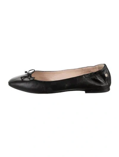 Pre-owned Lk Bennett Leather Ballet Flats In Black