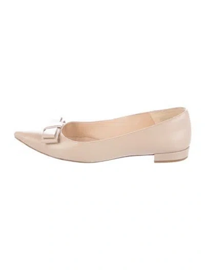 Pre-owned Lk Bennett Leather Ballet Flats In Pink