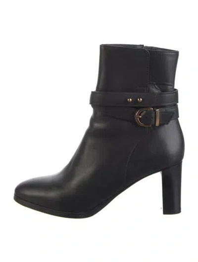Pre-owned Lk Bennett Leather Boots In Black