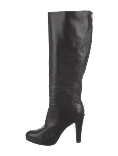 Pre-owned Lk Bennett Leather Boots In Black