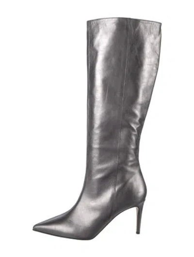 Pre-owned Lk Bennett Leather Boots In Gray