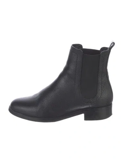 Pre-owned Lk Bennett Leather Chelsea Boots In Black