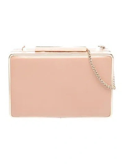 Pre-owned Lk Bennett Leather Clutch Small In Pink
