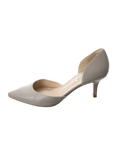 Pre-owned Lk Bennett Leather D'orsay Pumps In Neutral