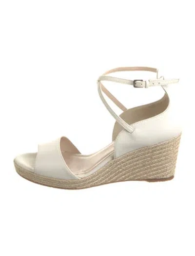 Pre-owned Lk Bennett Leather Espadrilles In Black