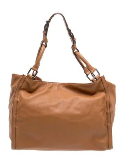 Pre-owned Lk Bennett Leather Hobo In Brown