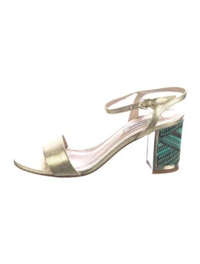 Pre-owned Lk Bennett Leather Patterned Sandals