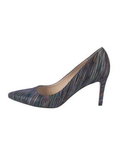 Pre-owned Lk Bennett Leather Printed Pumps In Black