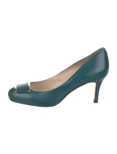 Pre-owned Lk Bennett Leather Pumps In Blue