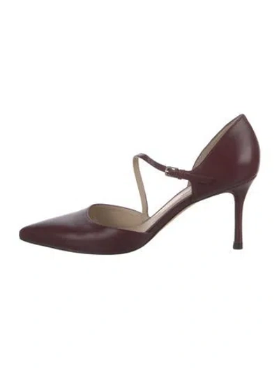 Pre-owned Lk Bennett Leather Pumps In Burgundy