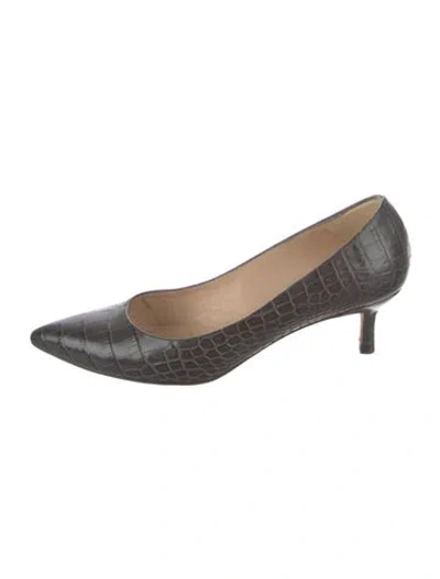 Pre-owned Lk Bennett Leather Pumps In Green