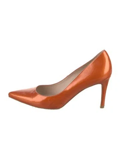 Pre-owned Lk Bennett Leather Pumps In Orange