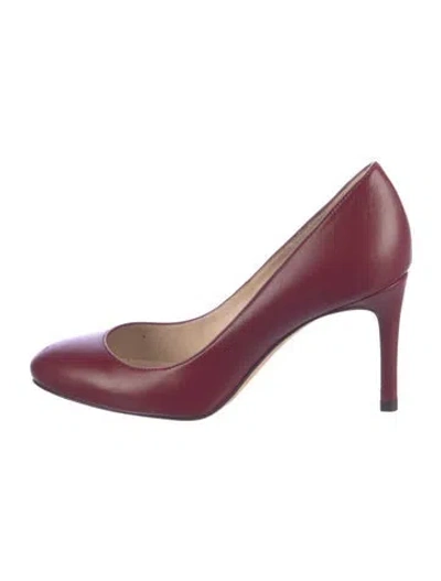 Pre-owned Lk Bennett Leather Pumps In Red
