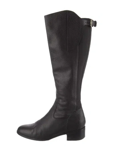 Pre-owned Lk Bennett Leather Riding Boots In Black