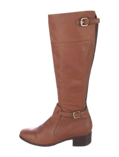 Pre-owned Lk Bennett Leather Riding Boots In Brown