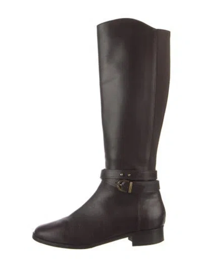 Pre-owned Lk Bennett Leather Riding Boots In Brown