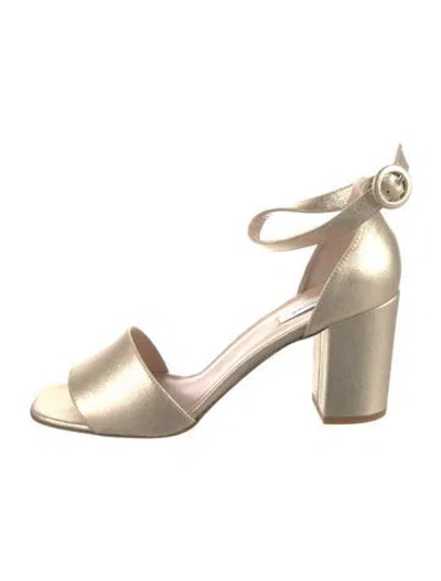 Pre-owned Lk Bennett Leather Sandals In Gold