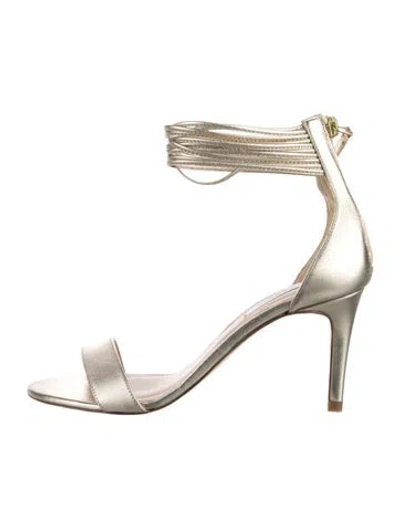 Pre-owned Lk Bennett Leather Sandals In Gold