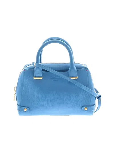 Pre-owned Lk Bennett Leather Satchel In Blue