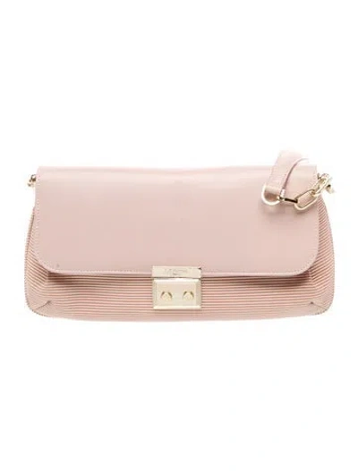 Pre-owned Lk Bennett Leather Shoulder Bag In Pink