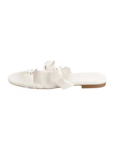 Pre-owned Lk Bennett Leather Slides In Neutrals