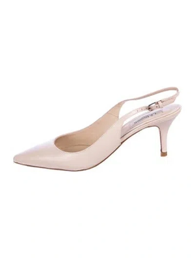 Pre-owned Lk Bennett Leather Slingback Pumps In Pink
