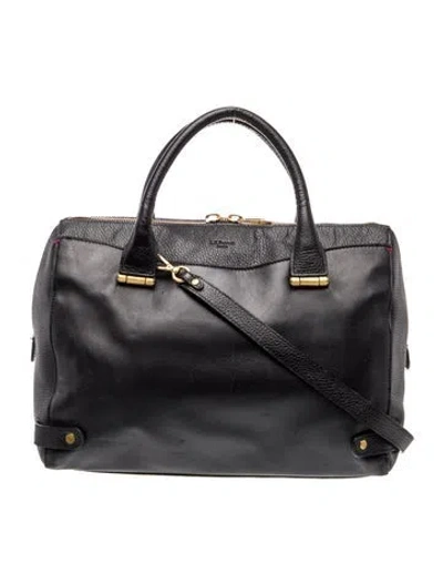 Pre-owned Lk Bennett Leather Top Handle Bag In Black