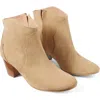 Lk Bennett Womens Bro-tan Leida Western Block-heel Suede Ankle Boots In Tan
