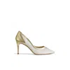 Lk Bennett Womens Nat-nude Liberty Crystal-embellished Mesh And Leather Heeled Courts