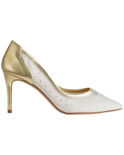 Lk Bennett Liberty Leather-trim Pump In Sand