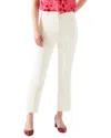 Lk Bennett Lily Flat Front Pants In White