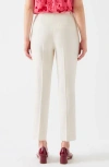 Lk Bennett Lily Flat Front Pants In Ivory