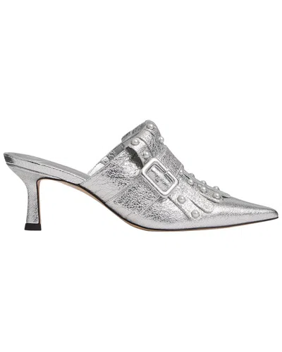 Lk Bennett Lkb Atty Leather Pump In Silver