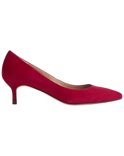 Lk Bennett L.k.bennett Audrey Suede Closed Court Sneaker In Red