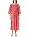 Lk Bennett Calister Smocked Midi Dress