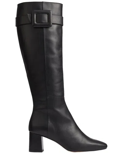 Lk Bennett L.k.bennett Carlotta Leather Knee Boot In Black